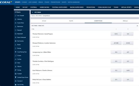 coral ufc betting|Iba pa.